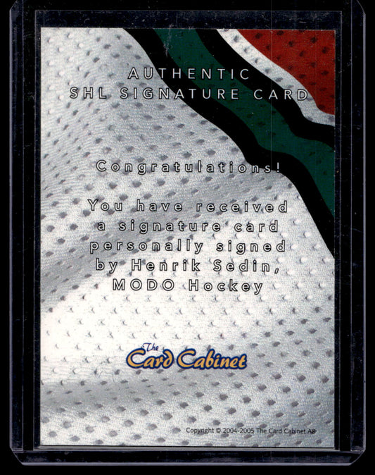 2004-05 SHL Signatures - Henrik Sedin