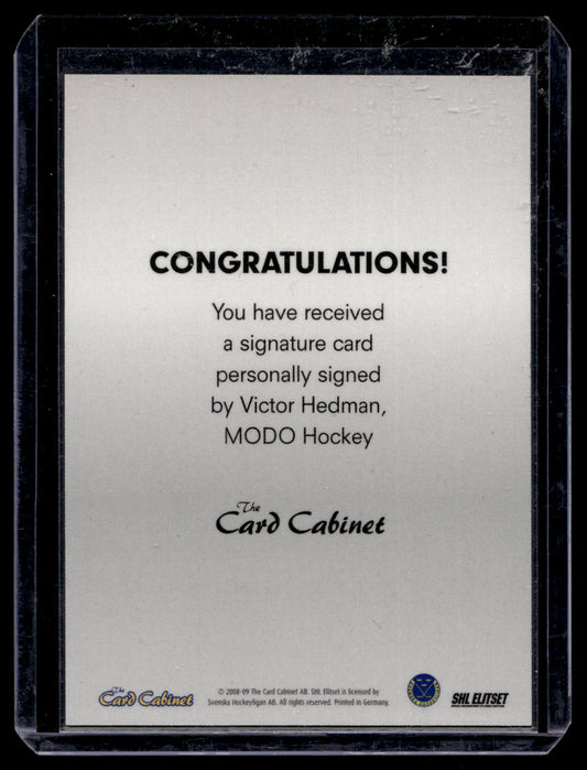 2008-09 SHL Signatures - Victor Hedman