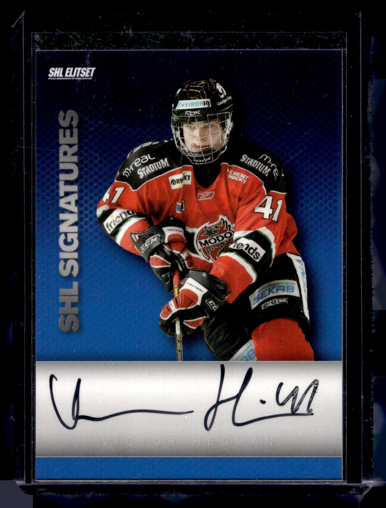 2008-09 SHL Signatures - Victor Hedman