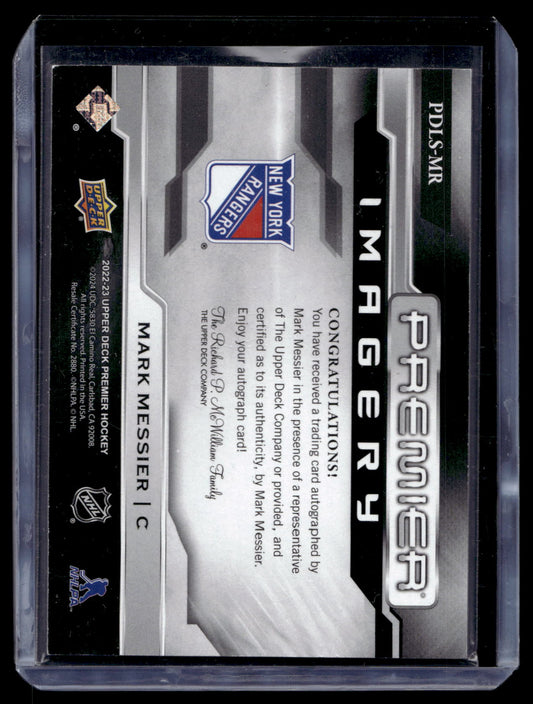 2022-23 Upper Deck Premier - Premier Imagery Autograph - Mark Messier #PDLS-MR /50