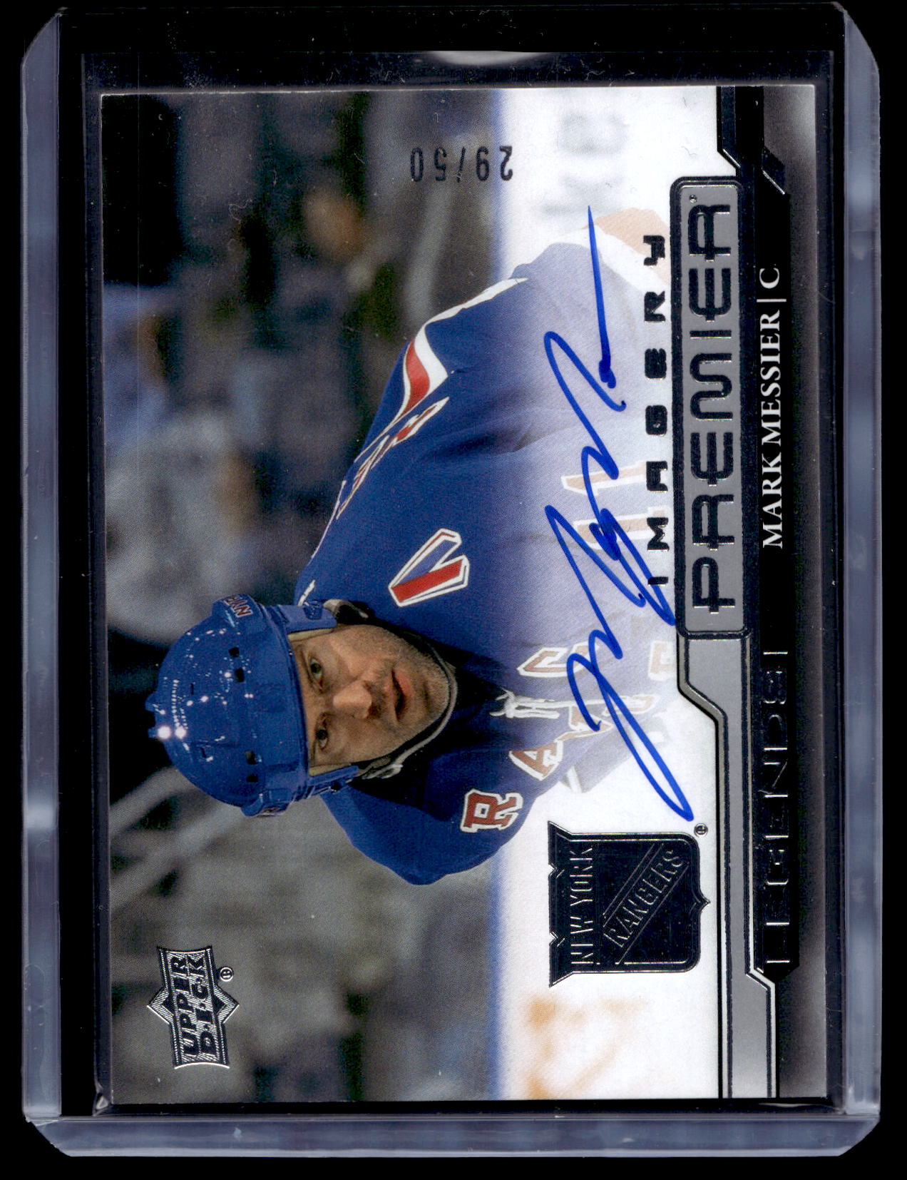 2022-23 Upper Deck Premier - Premier Imagery Autograph - Mark Messier #PDLS-MR /50