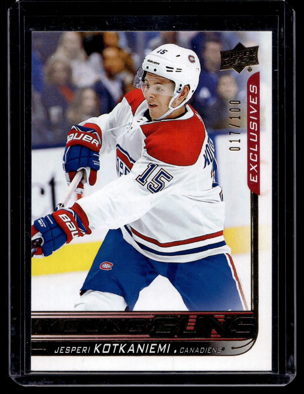 2018-19 Upper Deck - Young Guns Exclusives - Jesperi Kotkaniemi #249 /100 RC