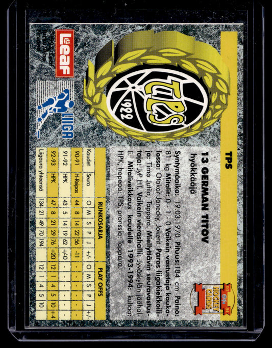 1993-94 Sisu Promo - German Titov