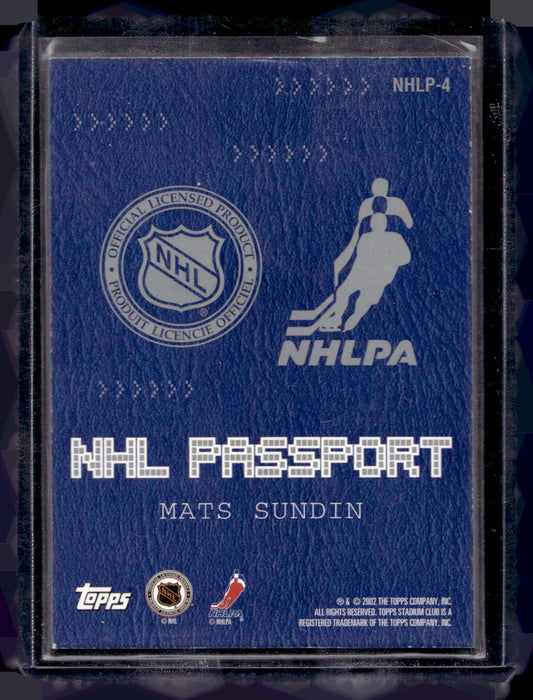 2002-03 Topps Stadium Club - NHL Passport - Mats Sundin #NHLP-4