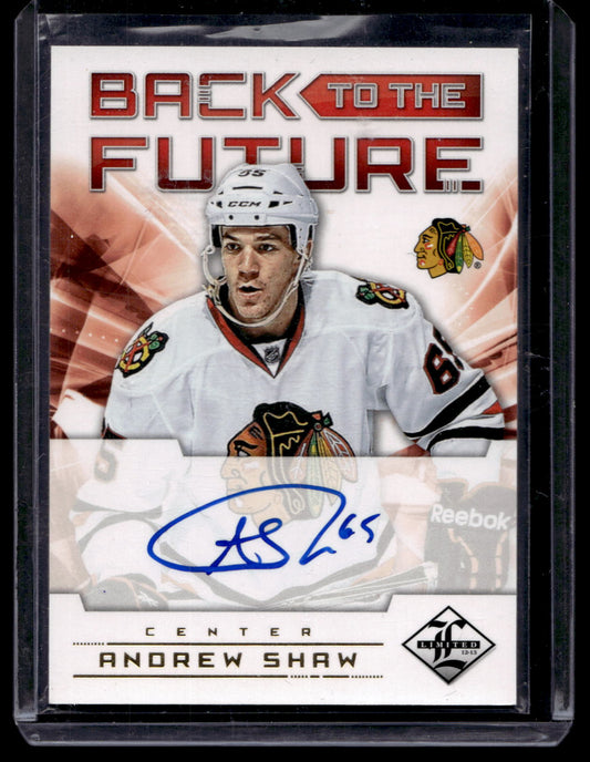 2012-13 Panini Limited - Back to the Future Signatures - Jeremy Roenick / Andrew Shaw #BTF SR /25