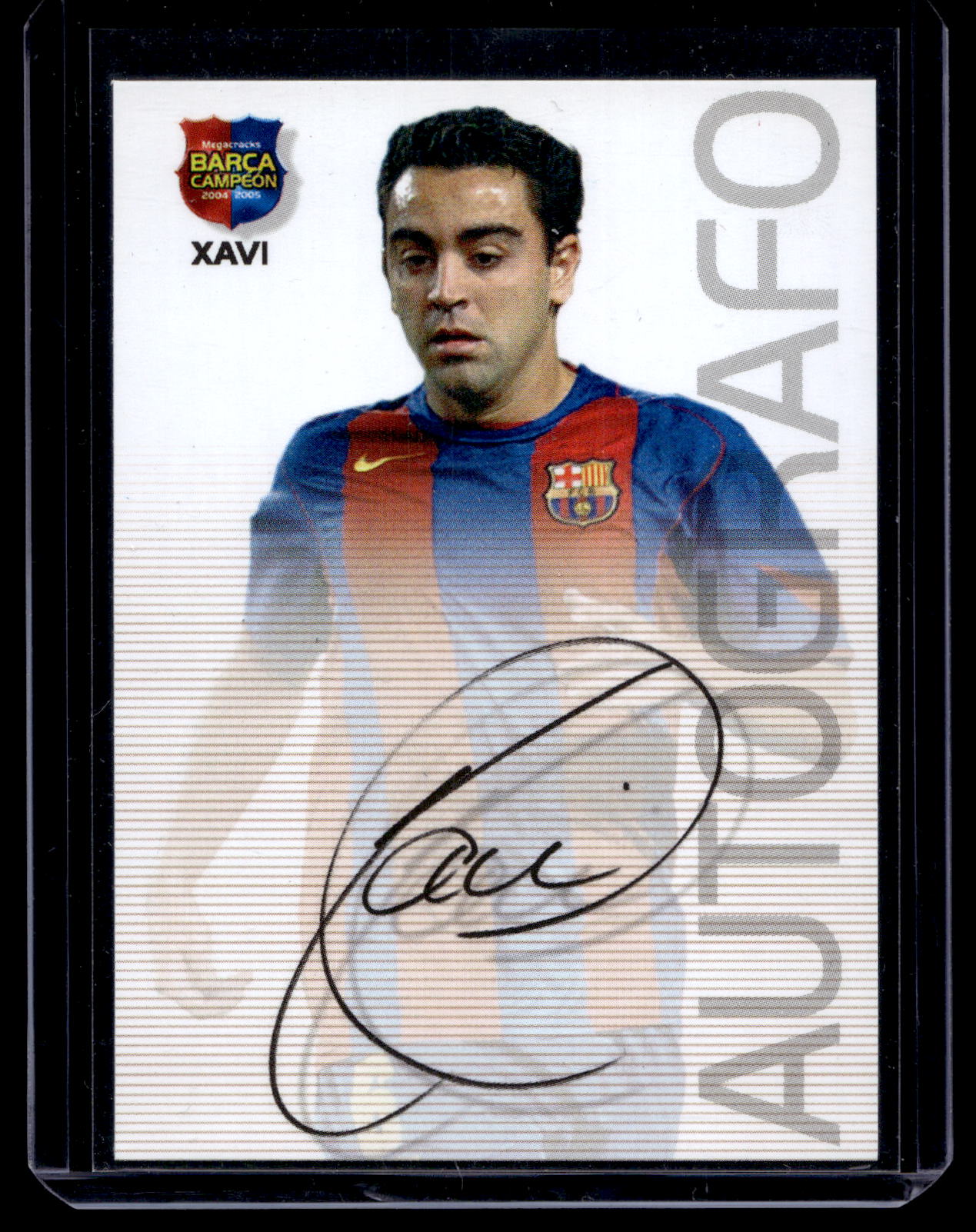 2004-05 Panini Megacracks Barca Campeon Autografo - Xavi #72