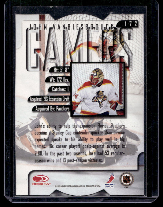 1997-98 Leaf - Fractal Matrix Die-Cut - Gamers - John Vanbiesbrouck #172