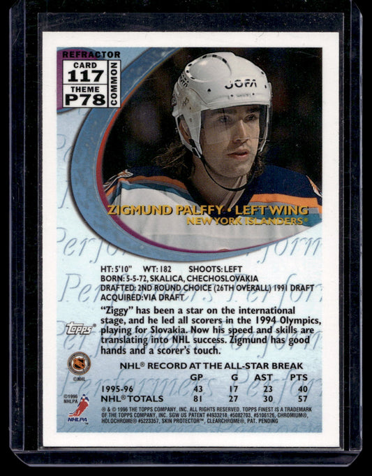 1995-96 Topps Finest - Refractor - Zigmund Palffy #117