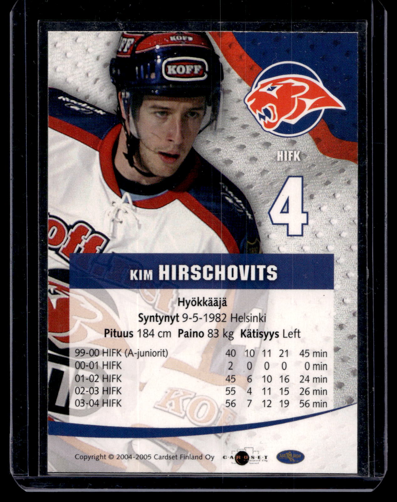 2004-05 Cardset Signature - Kim Hirschovits