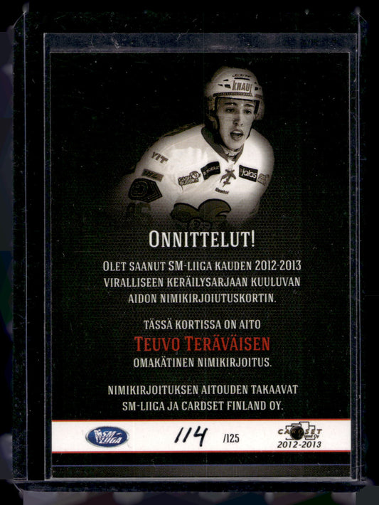 2012-13 Cardset Signature - Teuvo Teravainen /125