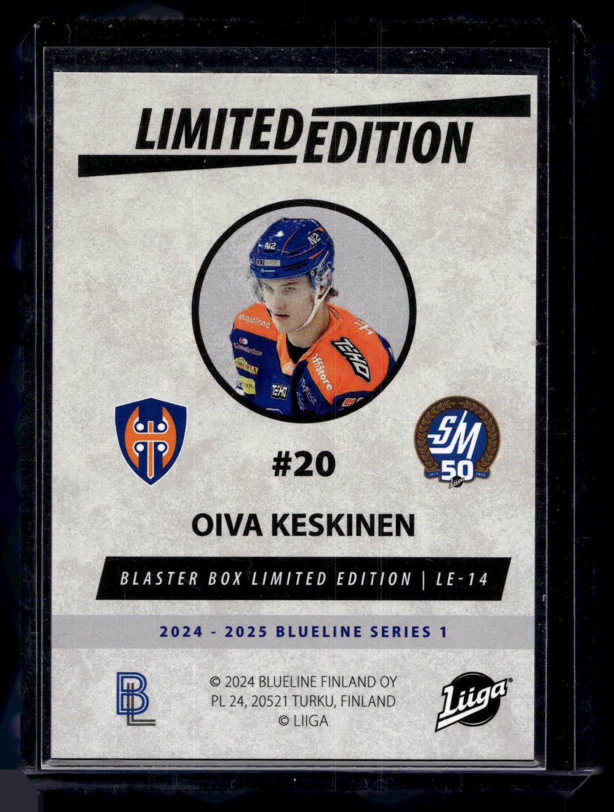 2024-25 Blueline Limited Edition Green - Oiva Keskinen #LE-14