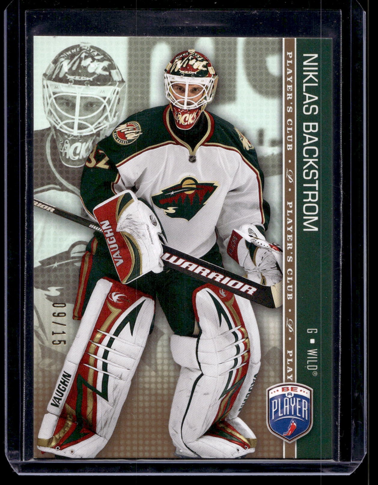 2008-09 Upper Deck Be a Player - Player's Club - Niklas Backstrom #90 /15