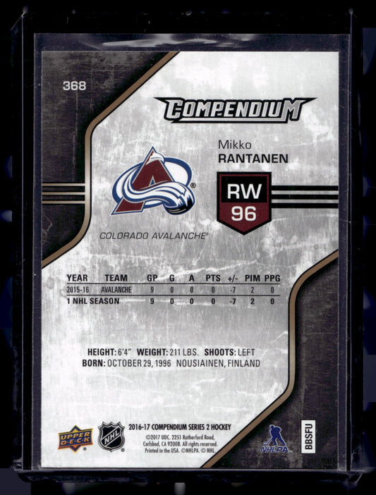 2016-17 Upper Deck Compendium - Gold - Mikko Rantanen #368