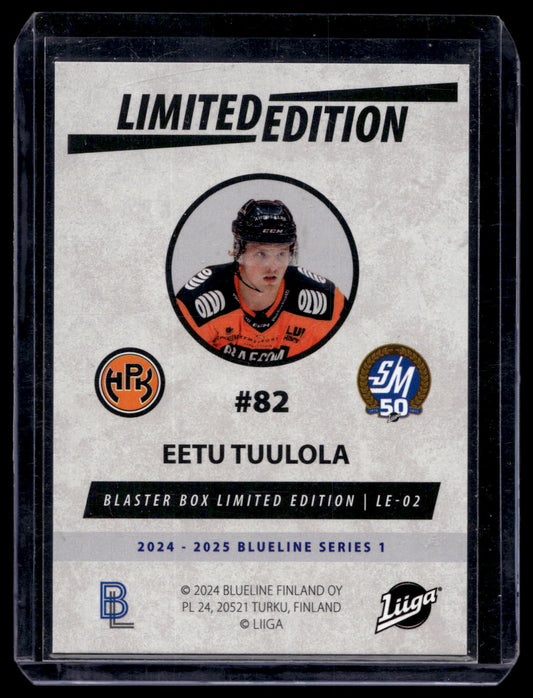 2024-25 Blueline Limited Edition Blue - Eetu Tuulola #LE-02