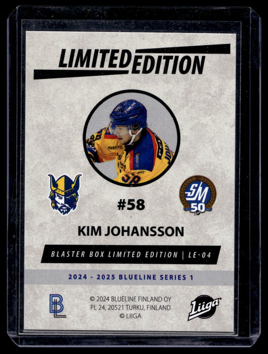 2024-25 Blueline Limited Edition Blue - Kim Johansson #LE-04