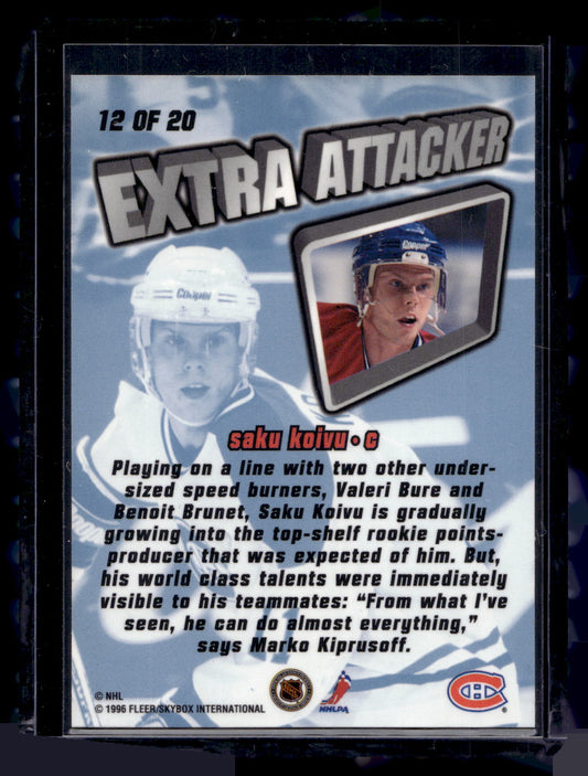1995-96 Fleer Ultra Extra - Extra Attacker - Saku Koivu #12