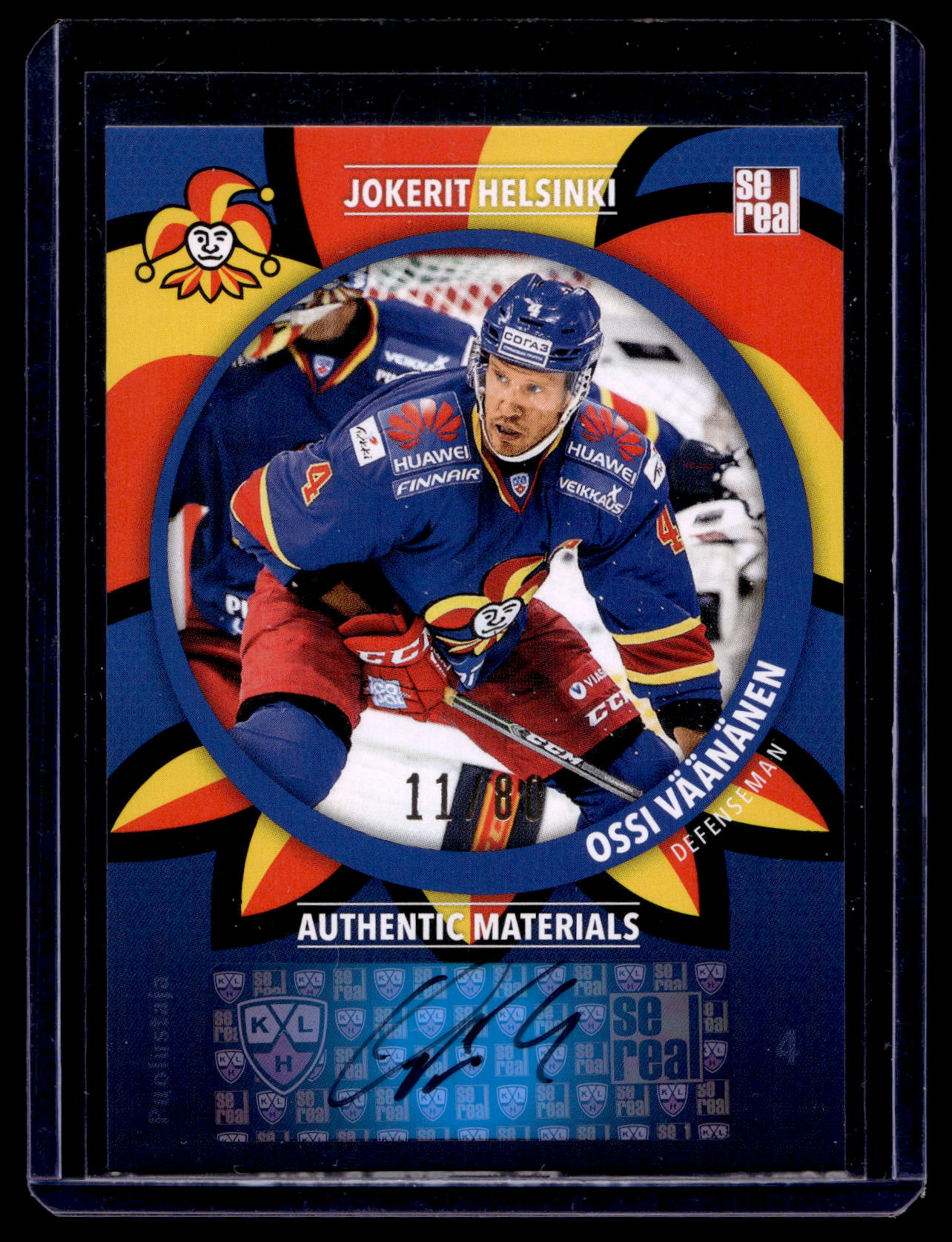 2015-16 Sereal Jokerit Autograph - Ossi Vaananen #JOK-AUT-011 /80