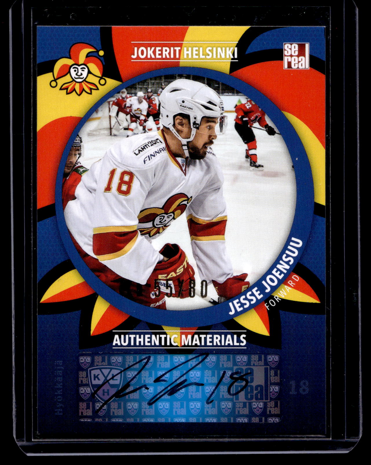 2015-16 Sereal Jokerit Autograph - Jesse Joensuu #JOK-AUT-021 /80