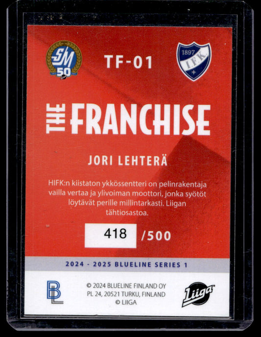 2024-25 Blueline Franchise Gold - Jori Lehtera #TF-01 /500