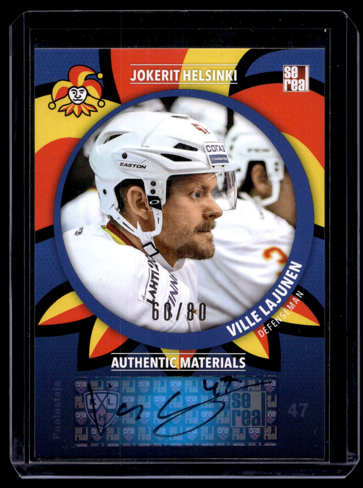 2015-16 Sereal Jokerit Autograph - Ville Lajunen #JOK-AUT-016 /80