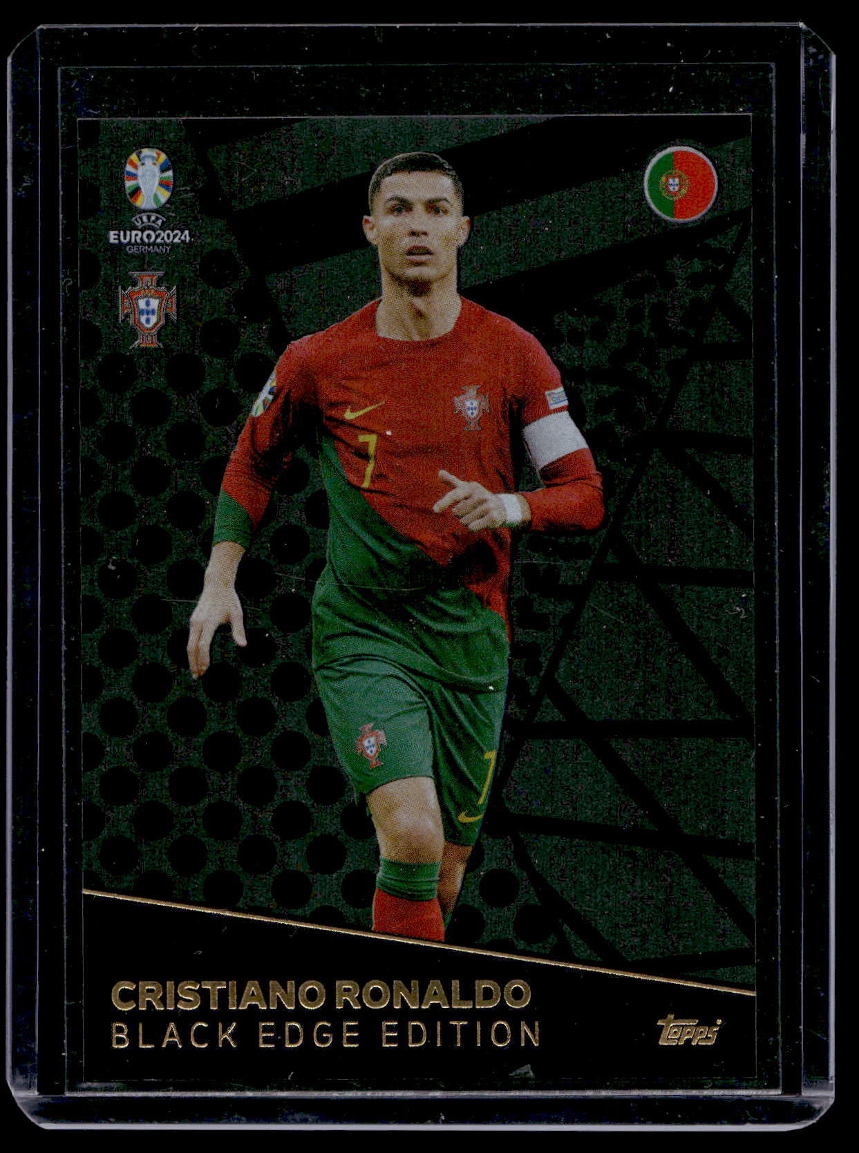 2024 Topps Match Attax UEFA Euro - Black Edge Edition - Cristano Ronaldo #BE7