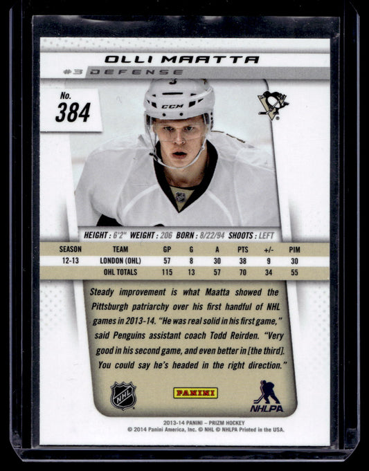 2013-14 Panini Prizm - Toronto Expo Cracked Ice - Olli Maatta #384 RC