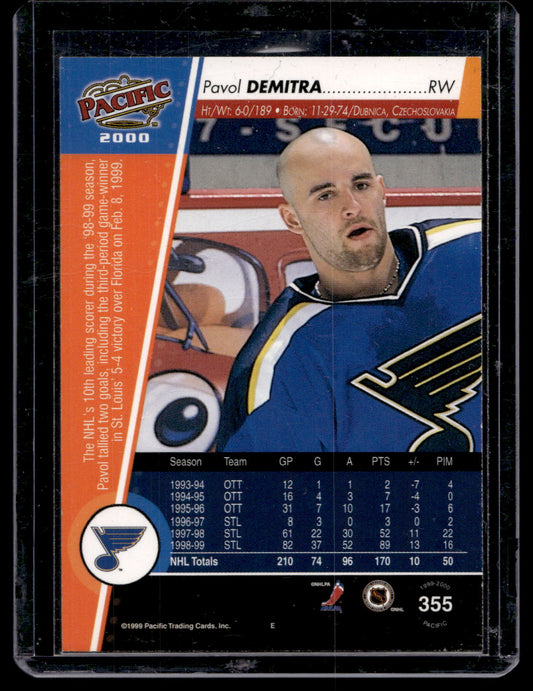 1999-00 Pacific - Gold - Pavol Demitra #355 /199