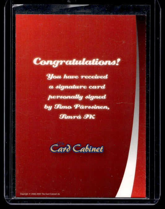 2006-07 SHL Signatures - Timo Parssinen
