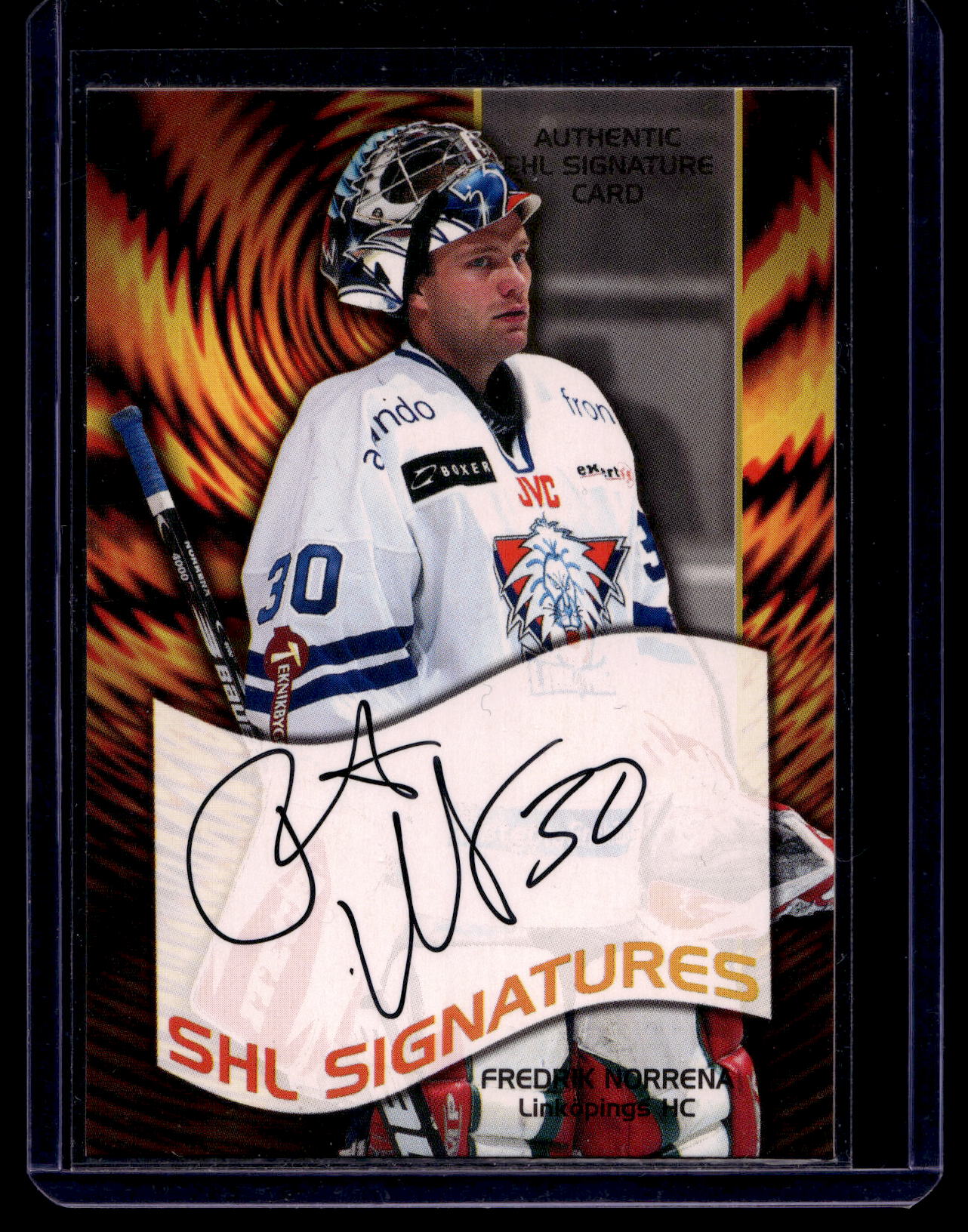 2004-05 SHL Signatures - Fredrik Norrena
