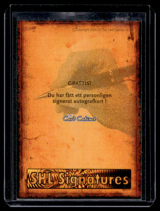 2004-05 SHL Signatures - Tommi Miettinen