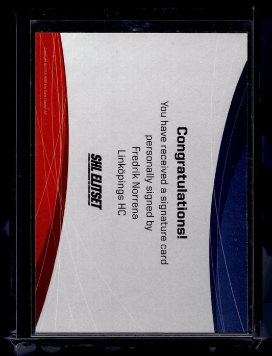 2011-12 SHL Signatures - Fredrik Norrena