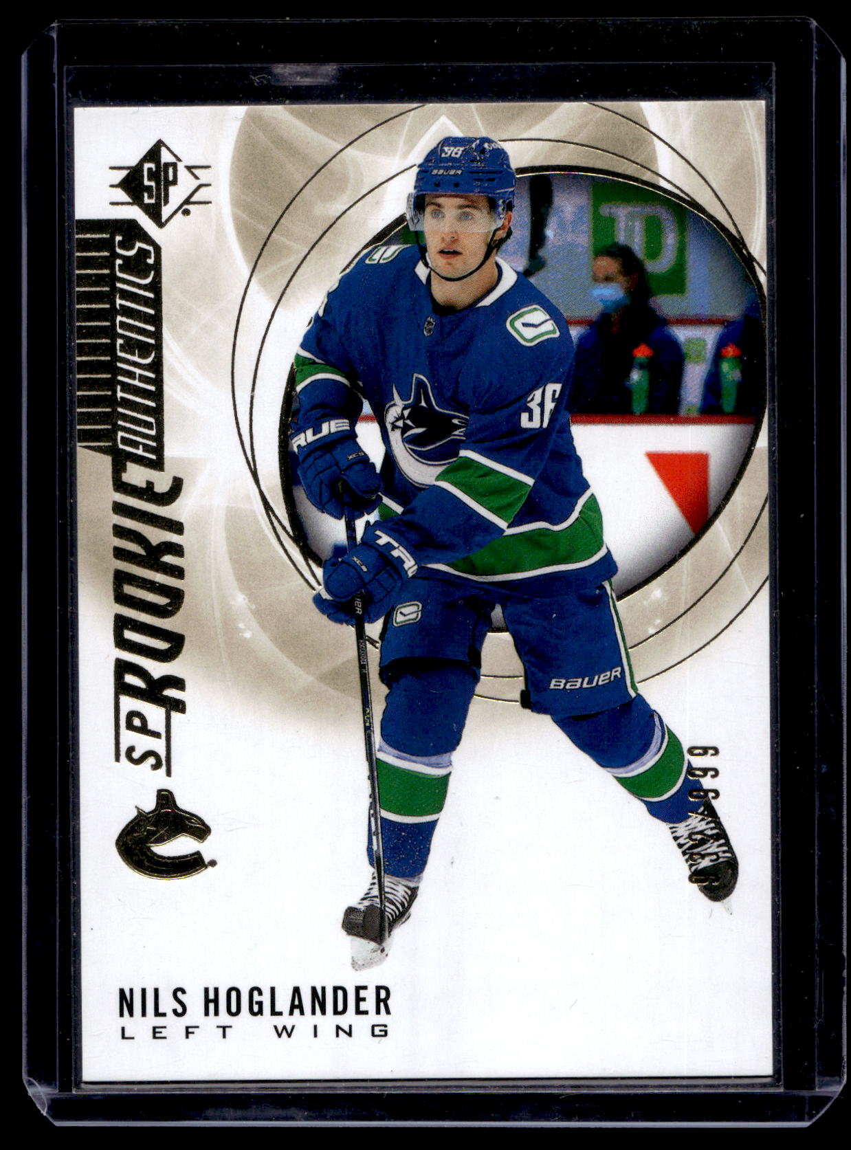 2020-21 Upper Deck SP Retail - Gold - Rookie Authentics - Nils Hoglander #139 /999 RY