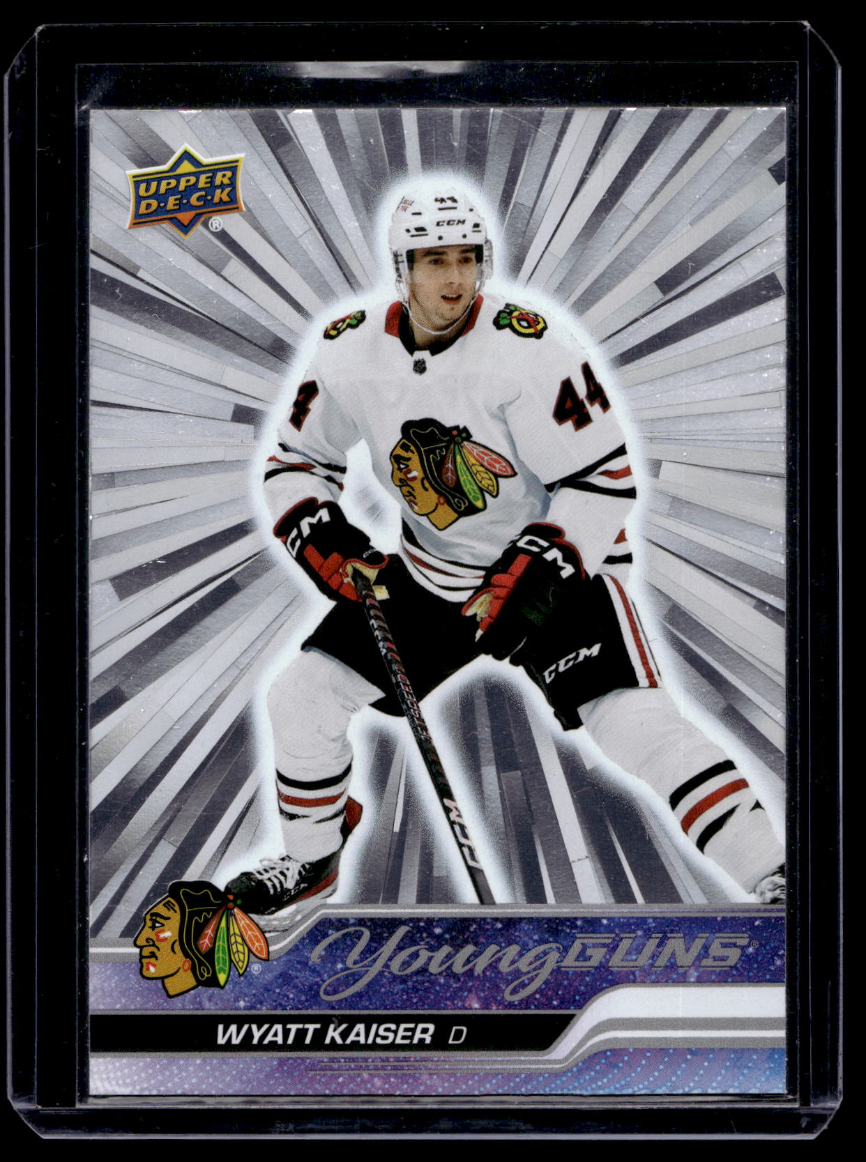 2023-24 Upper Deck Series 1 - Outburst Silver - Young Guns - Wyatt Kaiser #229 RC