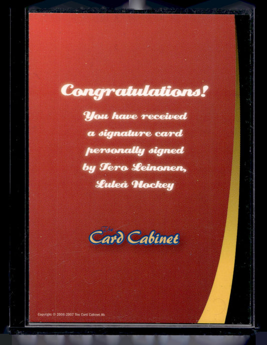 2006-07 SHL Signatures - Tero Leinonen