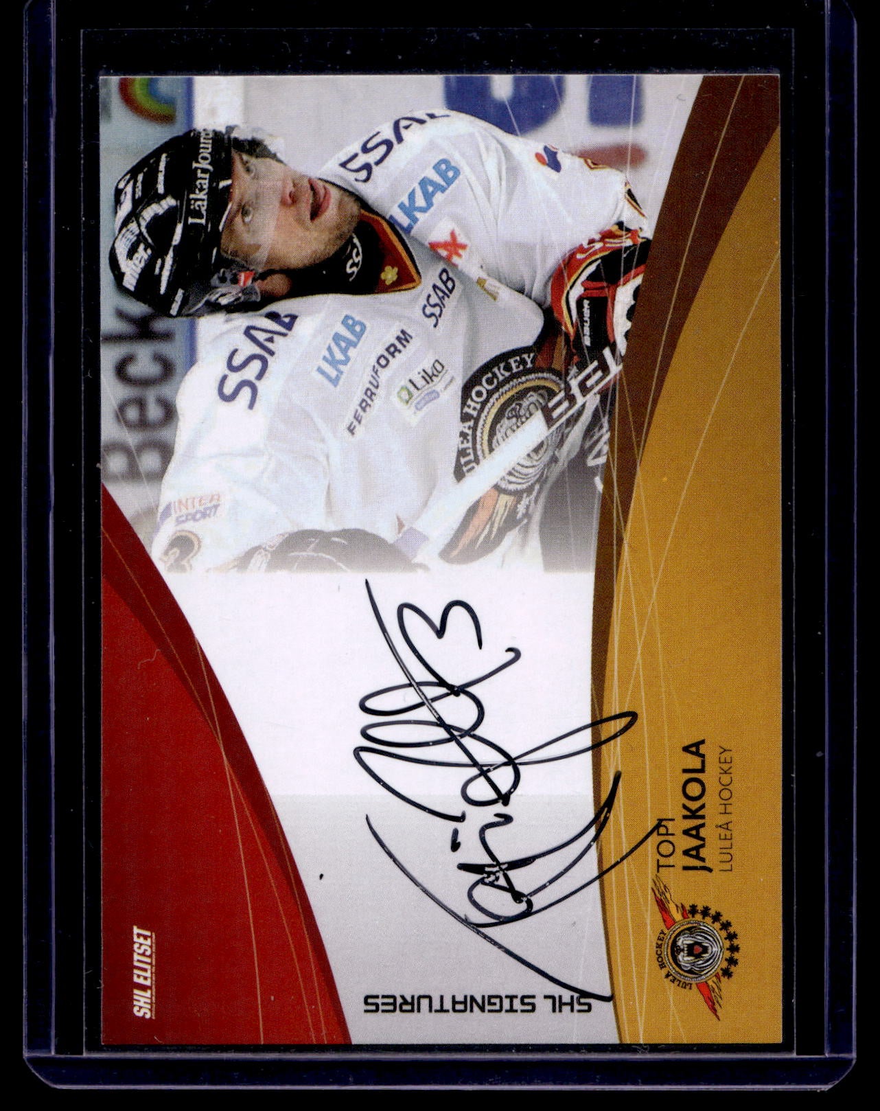 2011-12 SHL Signatures - Topi Jaakola