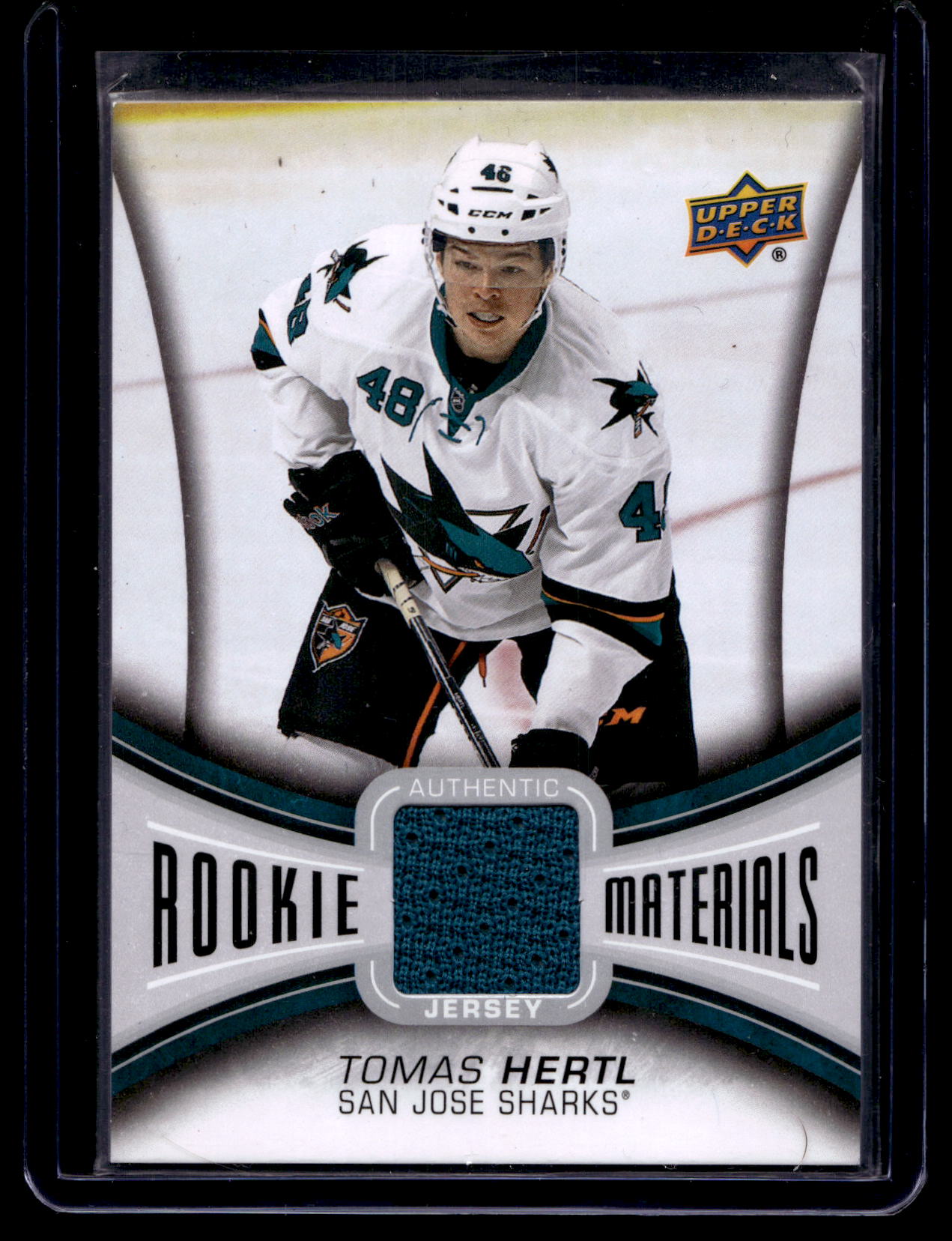 2013-14 Upper Deck - Rookie Materials - Tomas Hertl #RM-TH RY