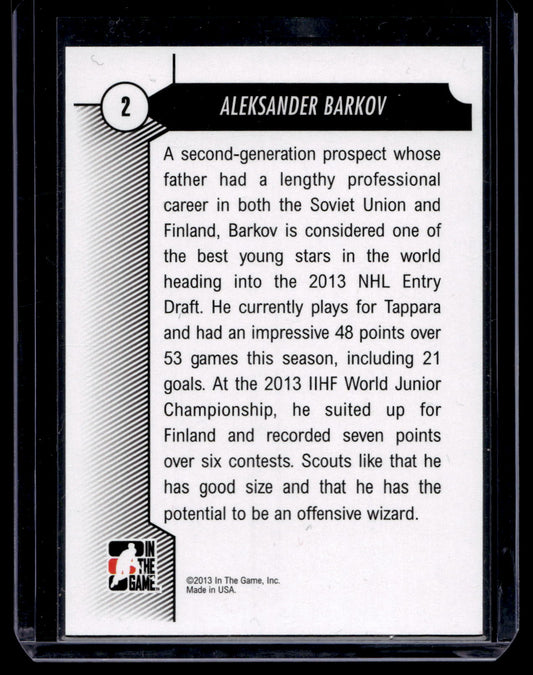 2013 In the Game Draft Prospects - Aleksander Barkov #2 RY