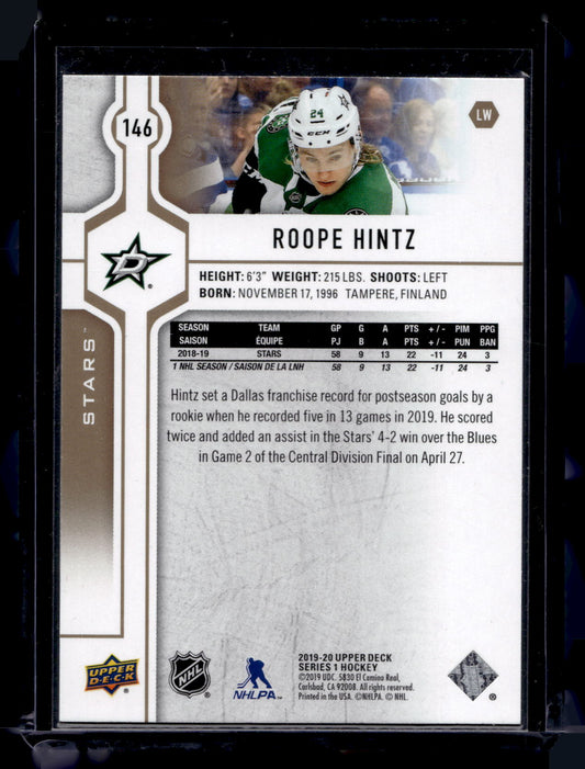 2019-20 Upper Deck - Speckled Rainbow Foil - Roope Hintz #146
