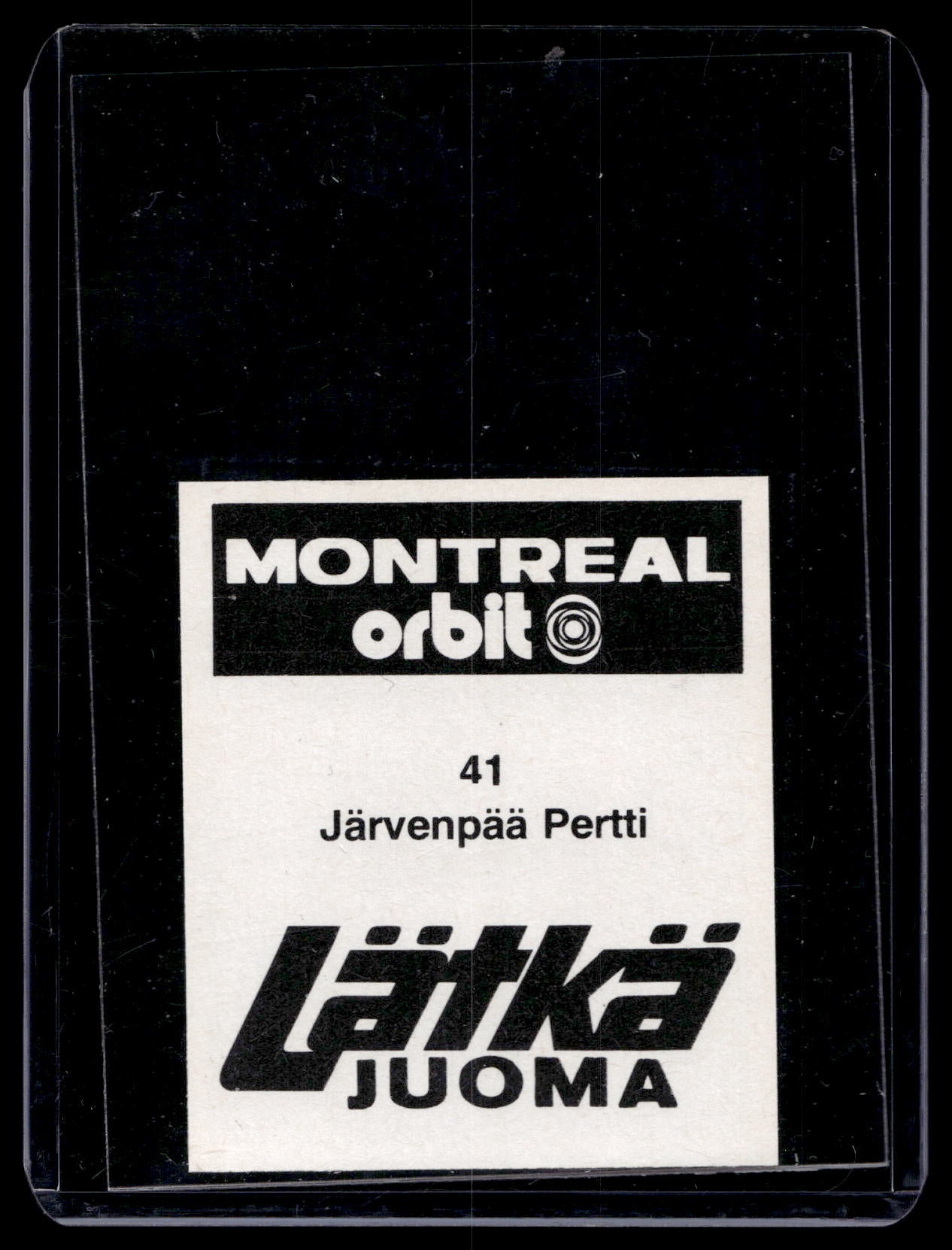 1980 Mallasjuoma Lätkäjuoma - Pertti Järvenpää #41