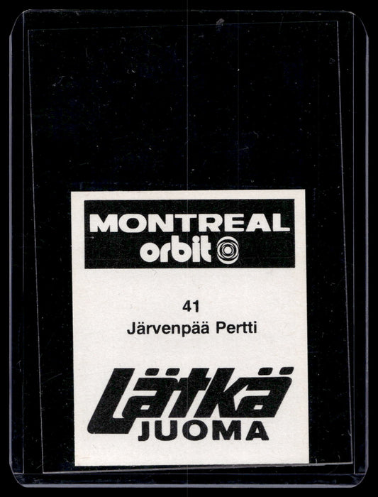 1980 Mallasjuoma Lätkäjuoma - Pertti Järvenpää #41