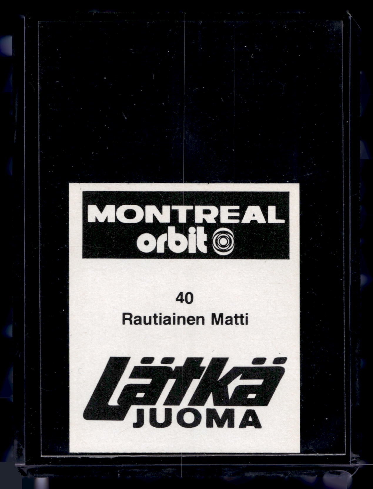 1980 Mallasjuoma Lätkäjuoma - Matti Rautiainen #40