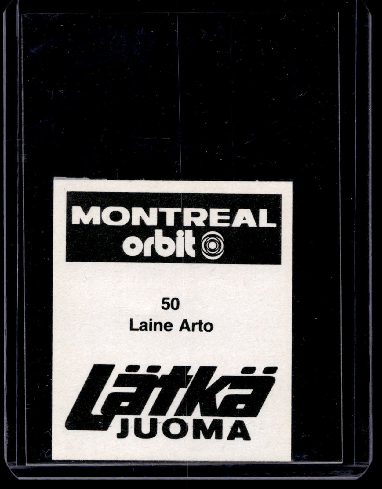 1980 Mallasjuoma Lätkäjuoma - Arto Laine #50