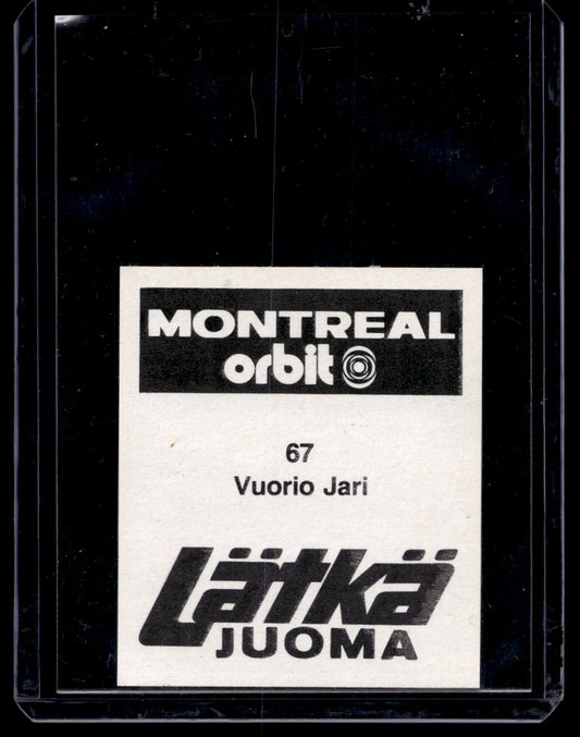 1980 Mallasjuoma Lätkäjuoma - Jari Vuorio #67