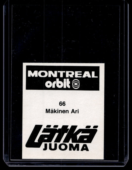 1980 Mallasjuoma Lätkäjuoma - Ari Mäkinen #66