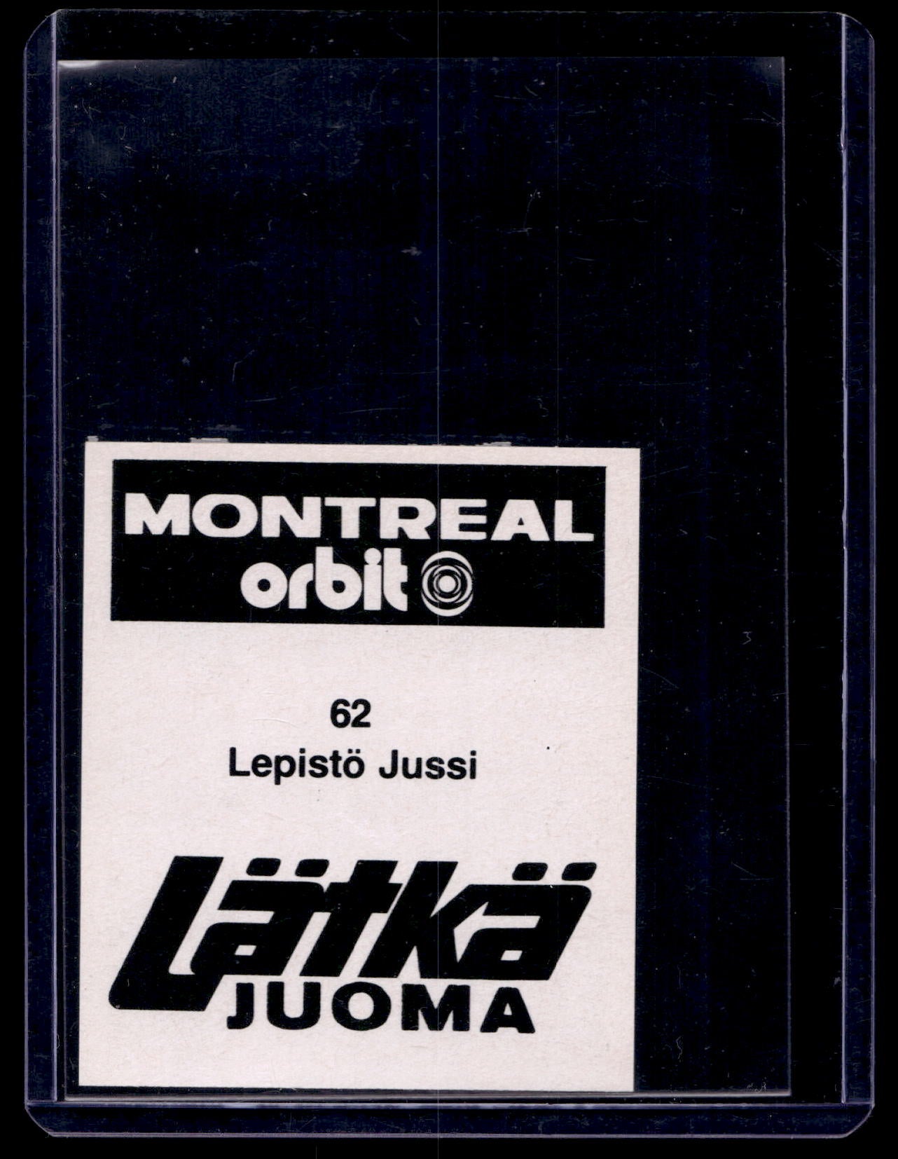 1980 Mallasjuoma Lätkäjuoma - Jussi Lepistö #62