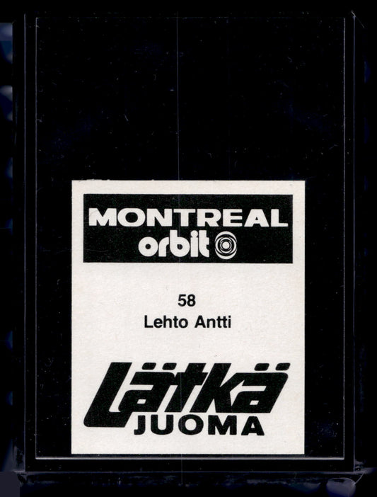 1980 Mallasjuoma Lätkäjuoma - Antti Lehto #58