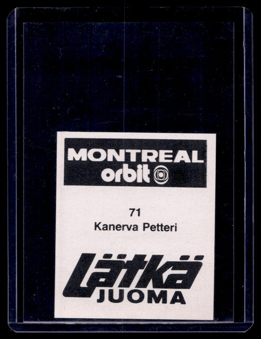 1980 Mallasjuoma Lätkäjuoma - Petteri Kanerva #71