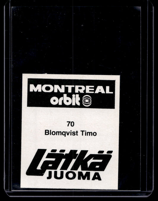 1980 Mallasjuoma Lätkäjuoma - Timo Blomqvist #70