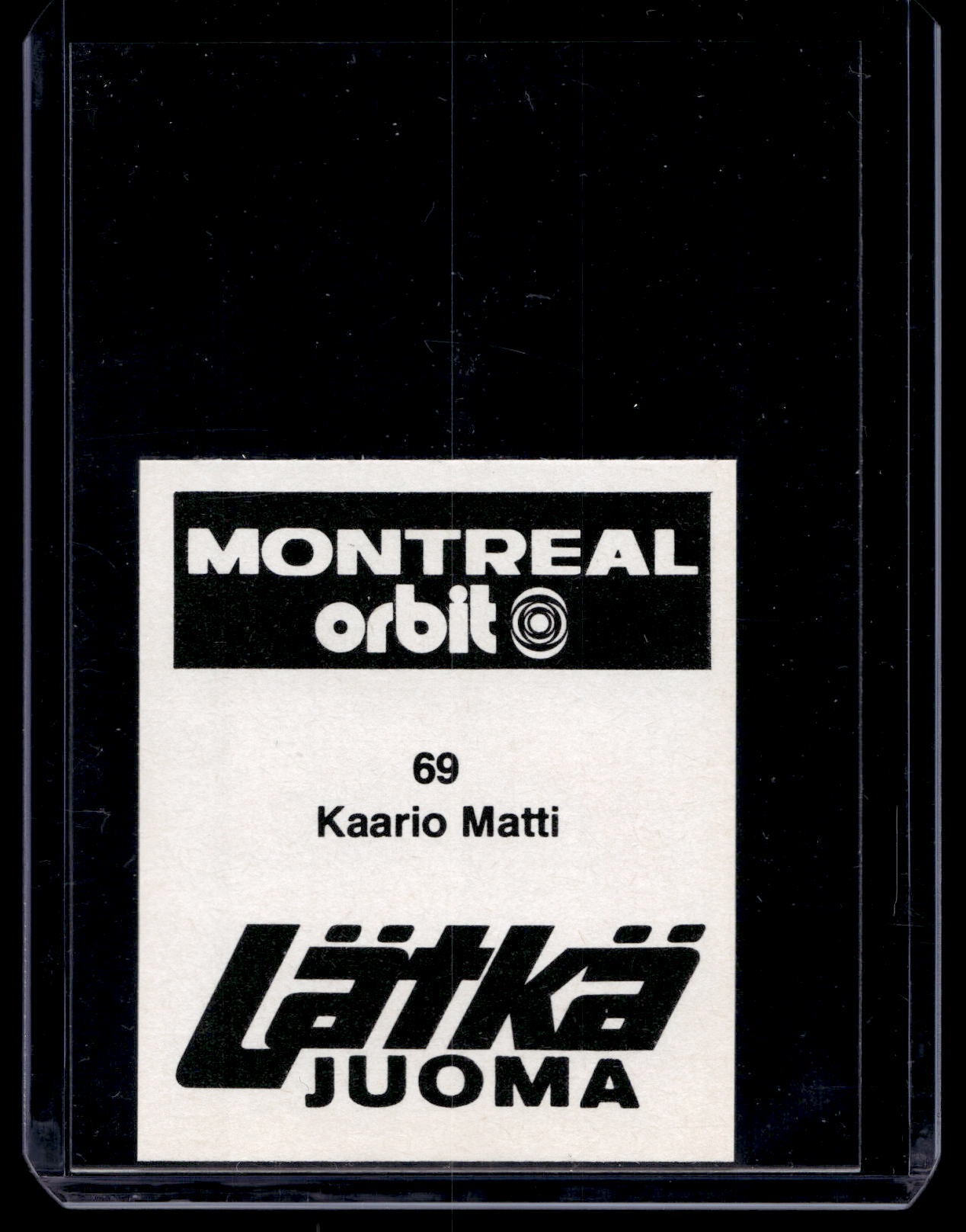 1980 Mallasjuoma Lätkäjuoma - Matti Kaario #69