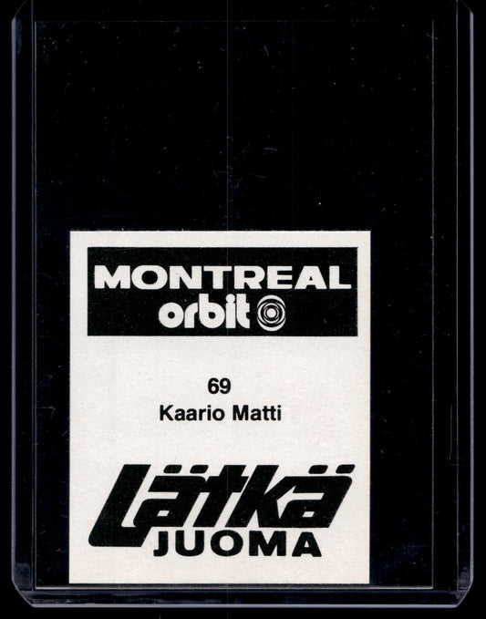 1980 Mallasjuoma Lätkäjuoma - Matti Kaario #69